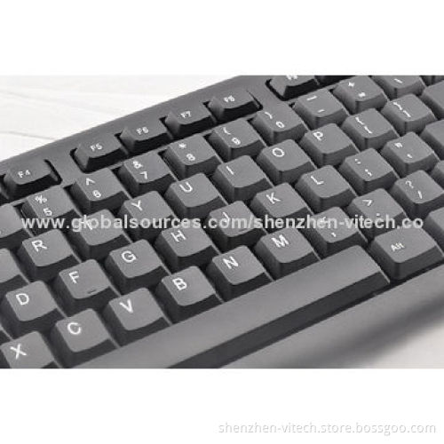 Economical Useful Popular Wired Computer Keyboard, FCC and CE Marks